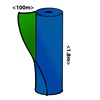 Blue Polyethylene Roll 110gsm - 1.8m x 100m